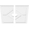 Ekena Millwork Embry Architectural Grde PVC Contemporary Ceiling Medallion, Two Piece, 18"OD x 3"ID x 6 1/4"C x 1"P CMP18EY2-03000 - alternate 4
